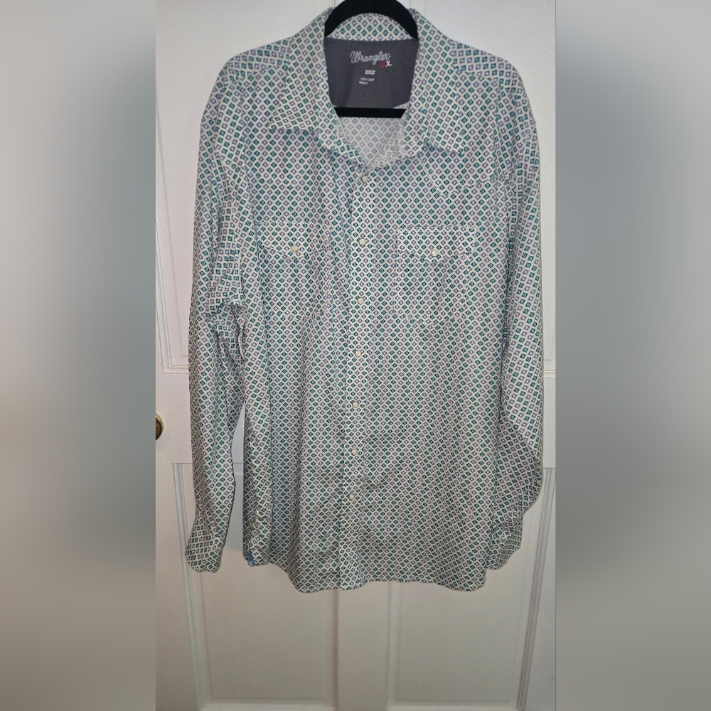 Wrangler Men's 20x Competiton Advanced Comfort Pearl Snap Button Down